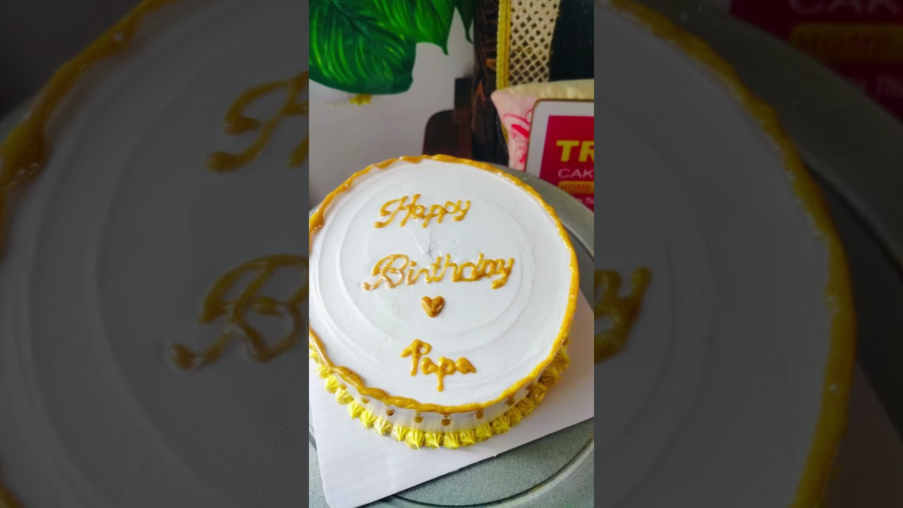 &ldquo;Classic Butterscotch Birthday Cake 🤍✨&rdquo;