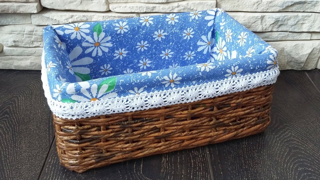 Чехол для плетеного короба. Мастер-класс