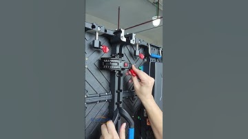 EagerLED technicians are installing LED rental screens for aging tests#rentalleddisplay #leddisplay