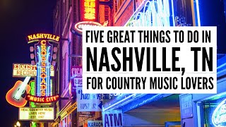 Top Things to Do in NASHVILLE, TN for COUNTRY MUSIC Fans | Hall of Fame, Studio B, Grand Ole Opry