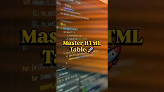 HTML series part 9: HTML table..#html #htmltutorial #frontenddevelopment