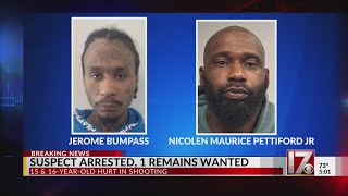 1 suspect arrested, 1 wanted after 2 teens shot in Oxford