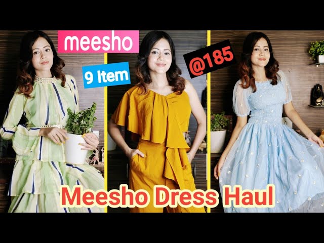 Meesho Haul - Party Wear Western Dress Shopping Haul, Jumpsuit/Top/Kurtis/Skirt Summer Try On Dress Haul, Meesho Party Wear  Western Dress Shopping Haul