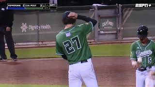 Cal Poly vs. Pepperdine, Baseball Highlights -- Mar. 5th, 2024