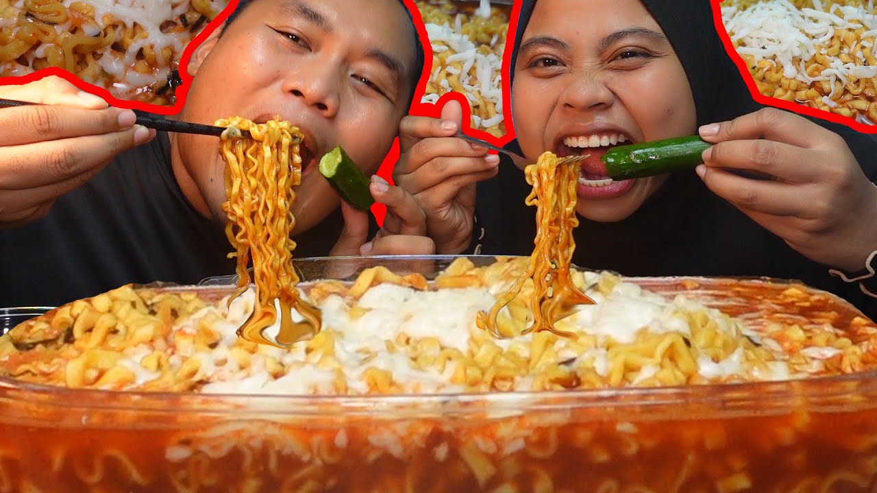 MAKANAN VIRAL TIKTOK❓❗ CHALLENGE SAMYANG STEW SAMPAI BIBIR TERBAKAR❗❗ (mukbang malaysia)