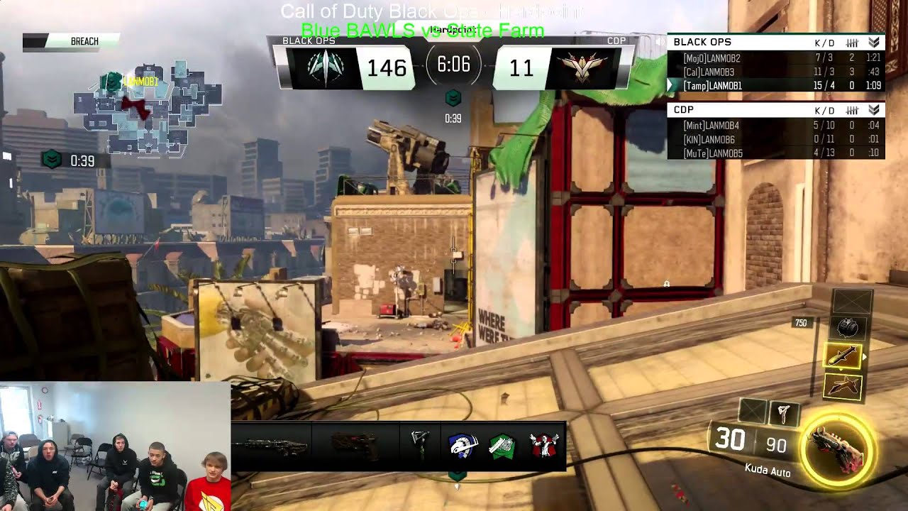 LAN Mob Call of Duty Black Ops 3 Hardpoint 3v3 Tournament Blu BAWLS vs State Farm YouTube