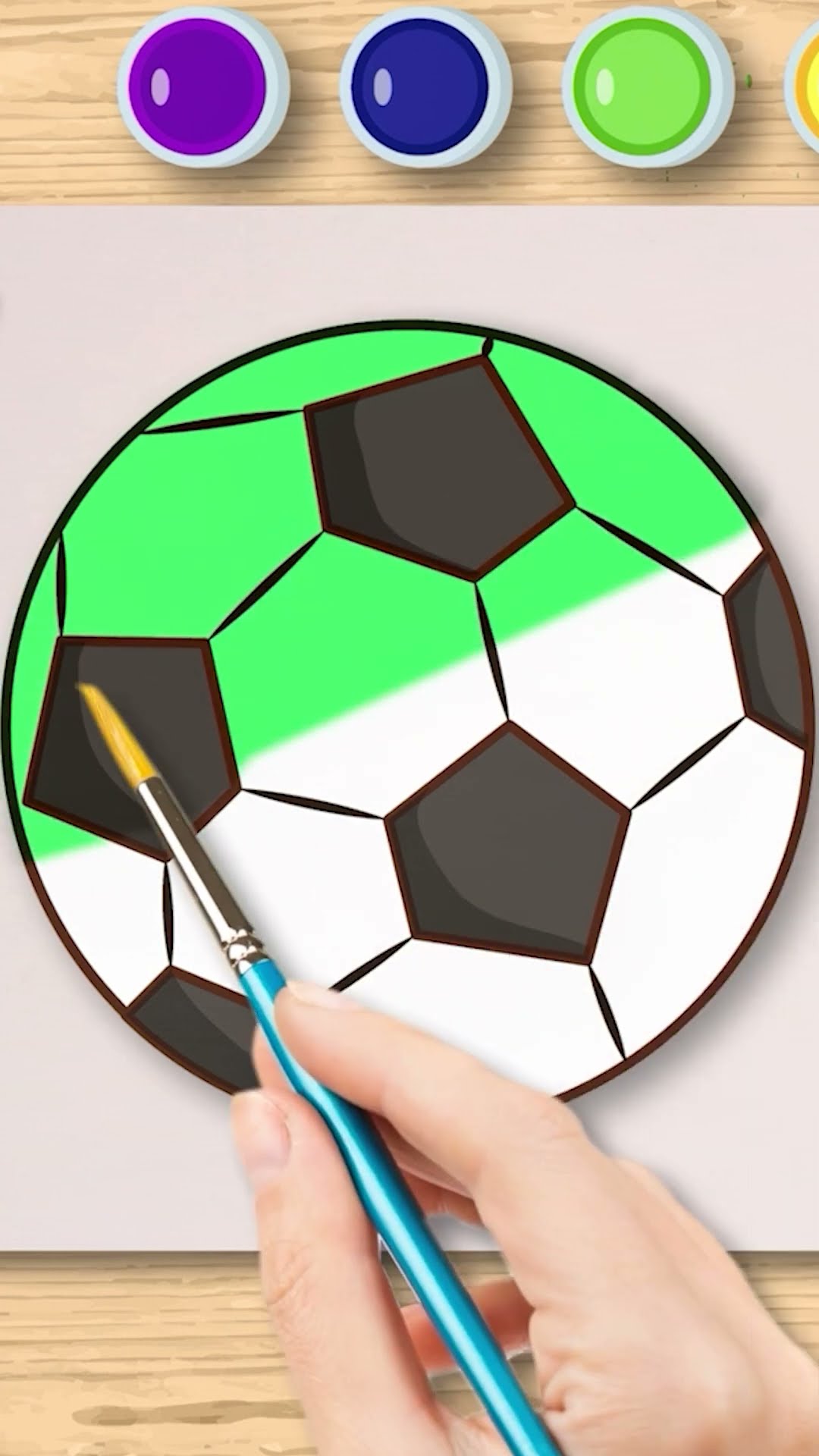 Coloreando Balones de Futbol #shorts #balones #futbol #copaamerica