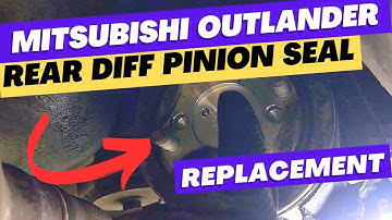 Mitsubishi outlander rear diff pinion seal replacement