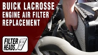 2009 Buick LaCrosse V6 3.8L Engine Air Filter Installation | TA35330, AF1096