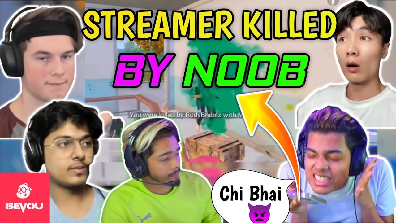 Streamers Killed by Pro NooB | PUBG Streamers Killed by BOT - Mortal,Scout,Dynamo, Jonathan,Athena