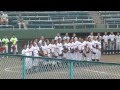 幸福の科学学園高校野球部　秋季大会勝利の瞬間！校歌斉唱！