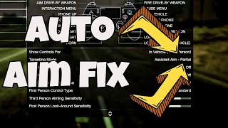 How to FIX \/ TURN on auto aim assist on GTA 5 Online - 2022