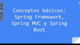 Basic concepts: Spring framework, Spring MVC and Spring Boot
