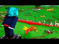 PRENDI 100 JOGADORES EM LINHA RETA COM POK&Eacute;MONS NO MINECRAFT