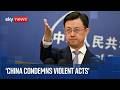 China reacts to Trump White House assassination attempt