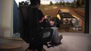 Home Simulator Gaming Chair On Dirt - Off Road Racing Simulator X-Sim Ok