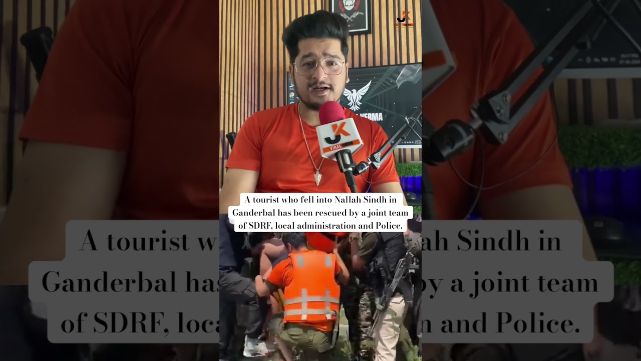 A tourist who fell into Nallah Sindh in Ganderbal has been rescued by a joint team of SDRF….