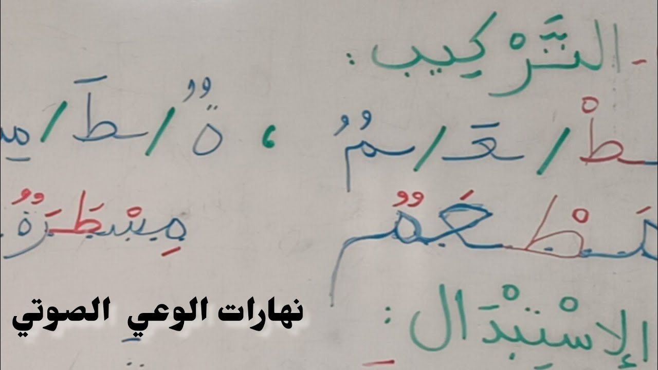 تطبيق مهارات الوعي الصوتي على حرف الطاء