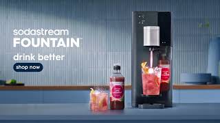 New Sodastream Fountain™. Your perfect drink, one touch away.