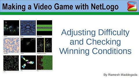 private 14 NetLogo Tutorial - Agent Based Model to Make a Video Game - Difficulty and Winning Condit