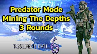 Resident Evil 6 Predator Mode As The Agent | 3 Rounds (Mining The Depths)
