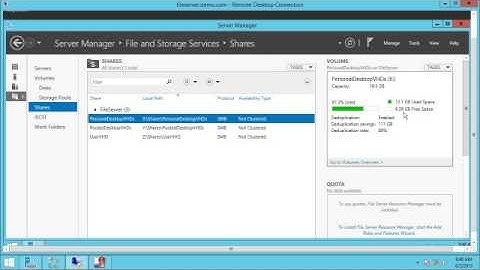 Benefits of Live Data Deduplication in Windows Server 2012 R2 Related to RDS