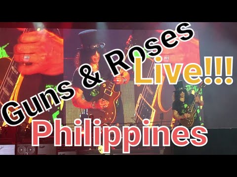 Sweet Child O Mine For Finalé Guns N Roses Live Concert In Philippines