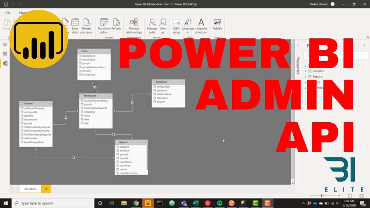 Building A Power Bi Admin View Part 1 Connecting To Data From The