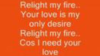 Video thumbnail of "Take That - Relight My Fire (Lyrics)"