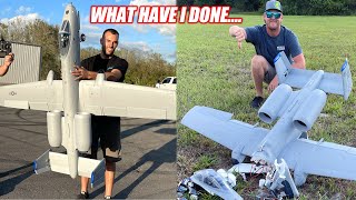 One Wrong Move and I DESTROYED The Fastest R/C Plane I've Ever Owned... (GIANT A10)