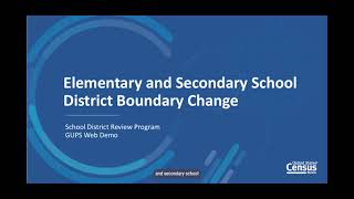 Information Elementary and Secondary District Boundary Change Update