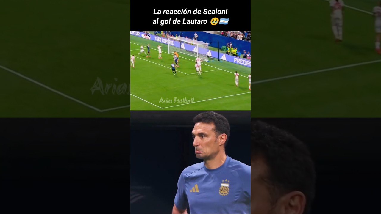 Reacción de Scaloni a Lautaro 🥹🇦🇷