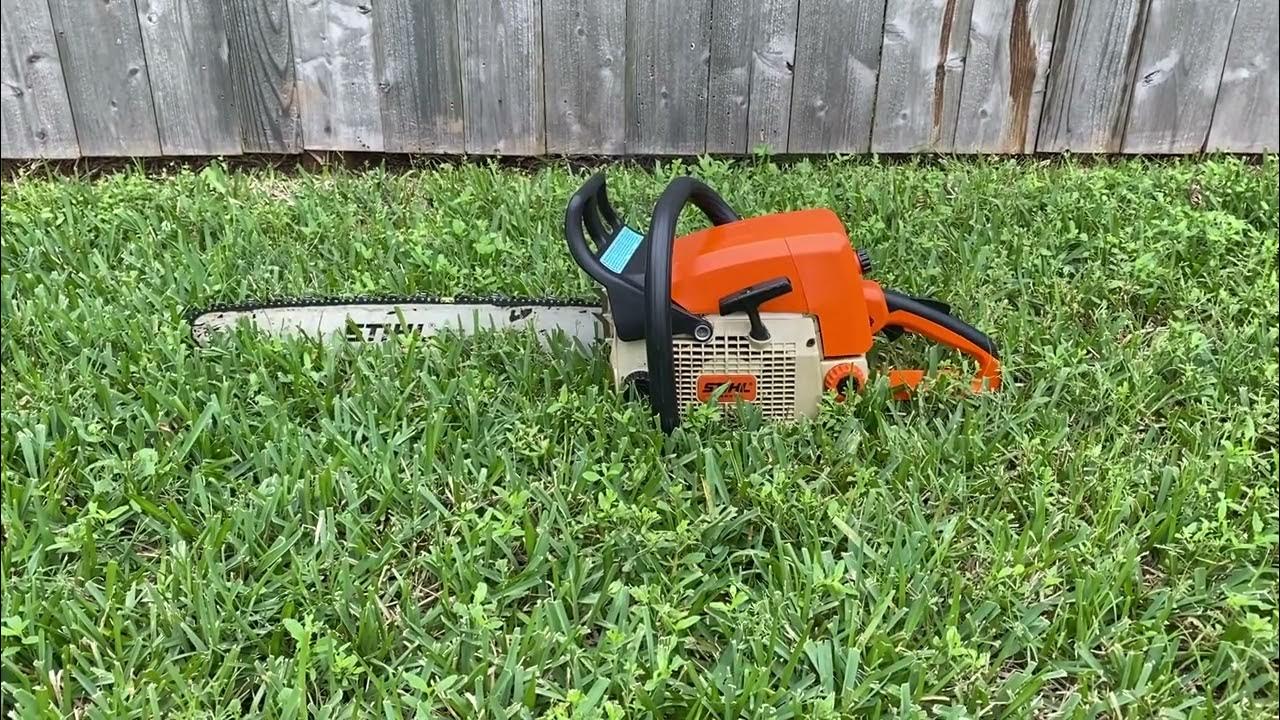 Stihl 029 warm up idle YouTube