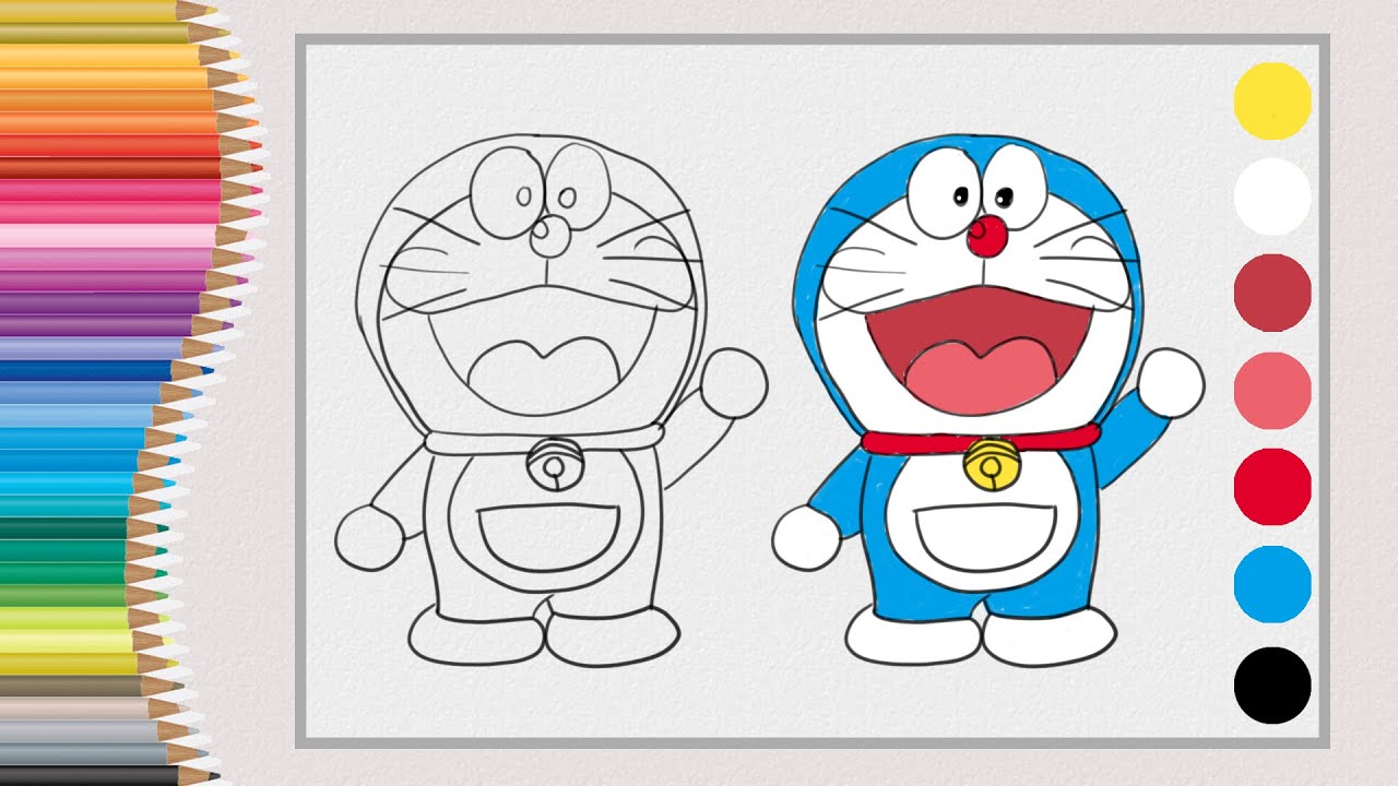 Chibi Doraemon coloring page  Free Printable Coloring Pages
