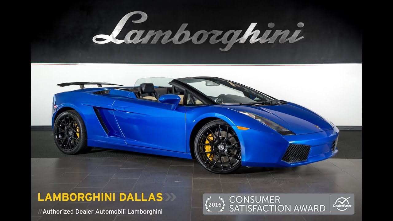 2007 Lamborghini Gallardo Spyder Blu Monterey LT0915 - YouTube