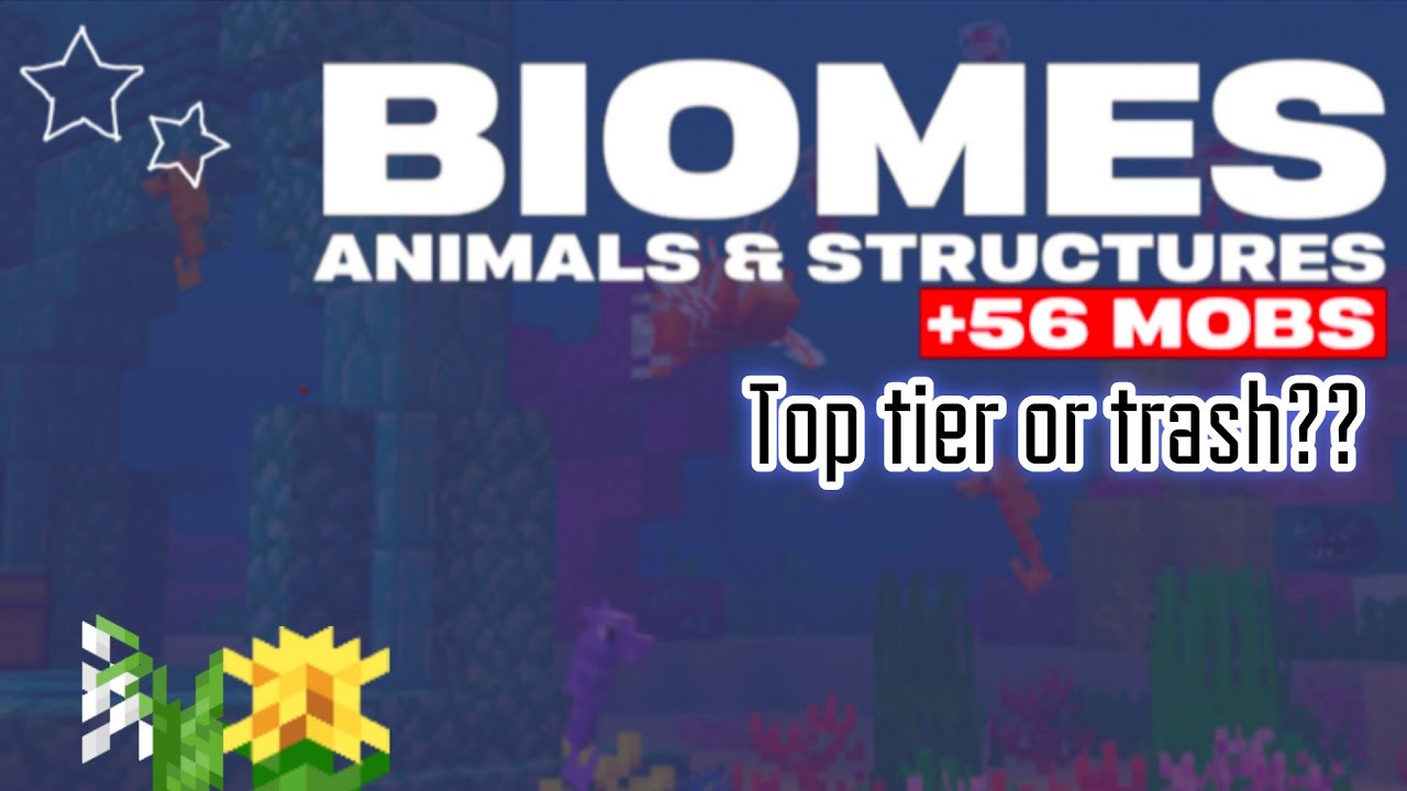 Biome Structures ADDON REVIEW: Biomes, Structures and Animals - YouTube