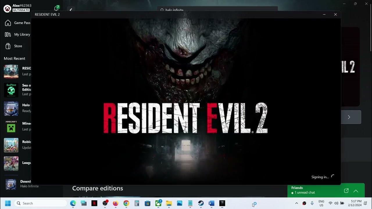 Fix Resident Evil 2 Stuck On Syncing Data After The Launch On PC (Xbox