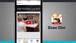 Zone Diet iPhone App Demo screenshot 1