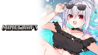 【Minecraft】城、屋根づくり【にじさんじ/葉加瀬冬雪】
