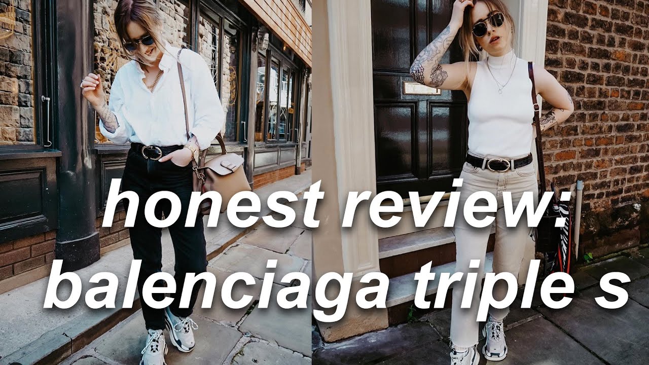 SPILLING THE TEA: BALENCIAGA TRIPLE S *HONEST* REVIEW | Lucy Love - YouTube