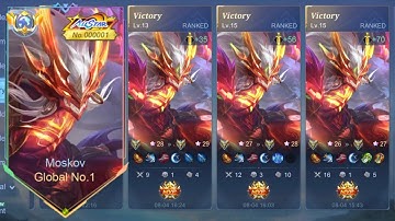 WTF DAMAGE!! BEST 1 HIT BUILD MOSKOV 2024 (recommended build and emblem)- MLBB!!