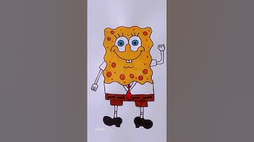 Easy rules for drawing SpongeBob #draw #shorts