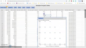 StatCrunch Help: Creating a Scatterplot