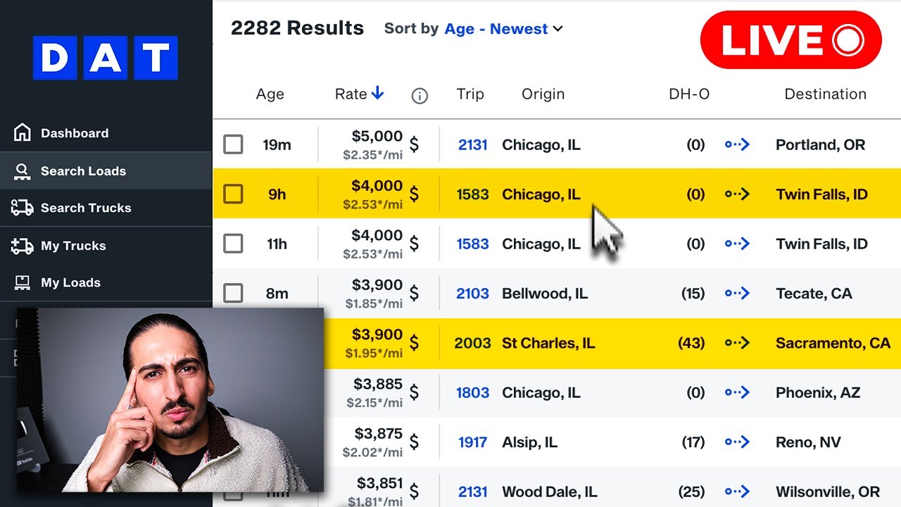 LIVE Truck Dispatching Making $62,330 (HOW I FIND LOADS)