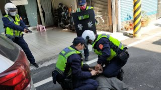 田中警分局金融機構防搶演練 過程逼真嚇壞路人