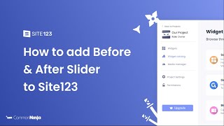 How to add a Before & After Slider to Site123 screenshot 5