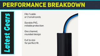 Amazon Basics Floor Cord Cover – Best 6ft Cable Management Solution