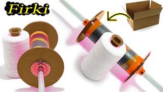 How to Make Firki easily from Waste Paint Box for Kites | खाली डब्बे से बनायें चर्खी / फिरकी | DIY