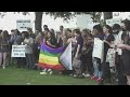 Grapevine protest: High school students walkout to oppose 'transphobic' policy change