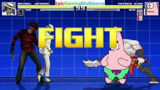 Michael Jackson And Freddy Krueger Vs Gumball The Cat And Kratos In A Mugen Match Battle Fight